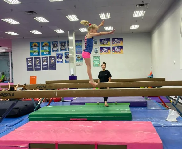 Galaxy Gymnastics competitive team group photo